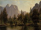 Cathedral Rocks, Yosemite Valley by Albert Bierstadt